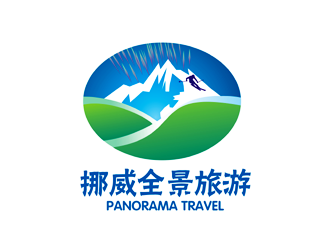 谭家强的挪威全景旅游logo设计