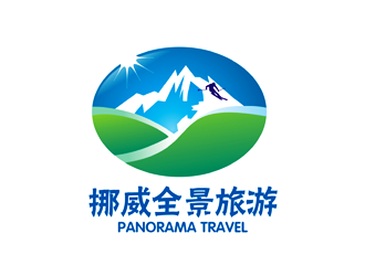 谭家强的挪威全景旅游logo设计