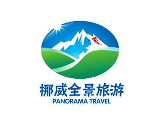 谭家强的挪威全景旅游logo设计