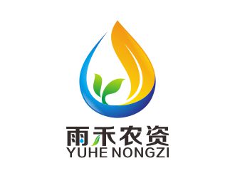 何嘉健的(移动版)雨禾农资logo设计