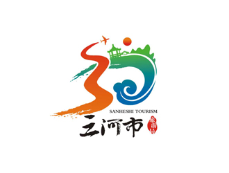 曾飞的三河市旅游局logo设计