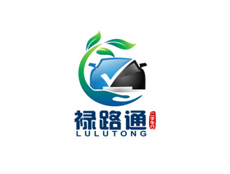 禄路通二手车行logo设计