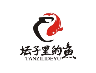 曾翼的坛子里的鱼logo设计