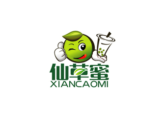 秦晓东的仙草蜜甜品店铺logo设计