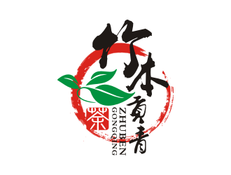 吉吉的竹本贡青logo设计