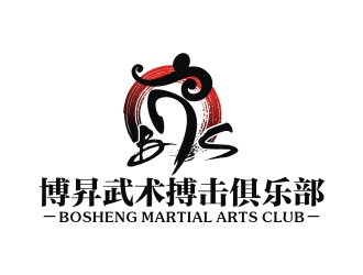 曾翼的博昇武术搏击俱乐部logo设计