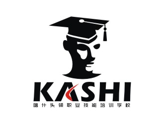何嘉星的喀什头领培训学校 人物头像设计logo设计