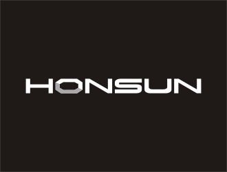 曾翼的HONSUN英文字体标志logo设计