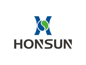 李泉辉的HONSUN英文字体标志logo设计