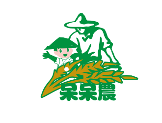 吉吉的呆呆農 人物卡通LOGO设计logo设计