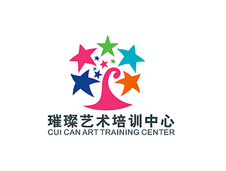 盛铭的璀璨艺术培训中心logo设计