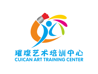 何嘉健的璀璨艺术培训中心logo设计