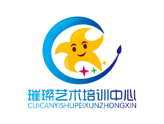 赵波的璀璨艺术培训中心logo设计