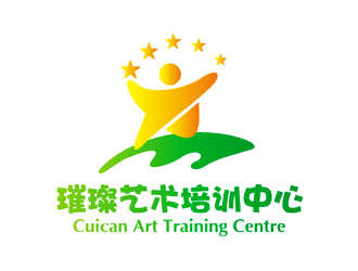 谭家强的璀璨艺术培训中心logo设计