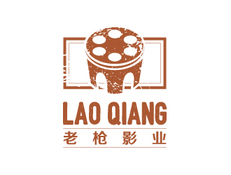 文大为的老枪影业logo设计