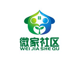 何嘉健的微家社区logo设计