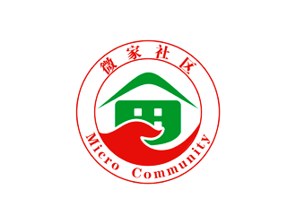 谭家强的微家社区logo设计