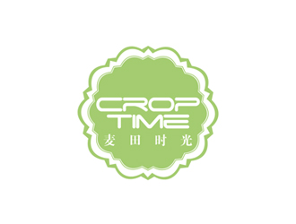 秦晓东的麦田时光 crop time电商文字logo设计logo设计