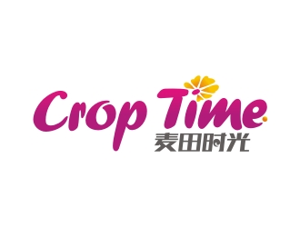 曾翼的麦田时光 crop time电商文字logo设计logo设计