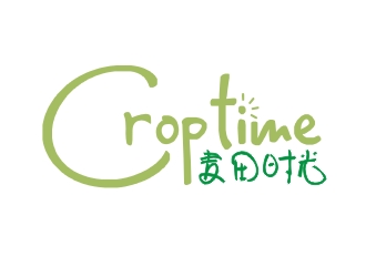 汤云方的麦田时光 crop time电商文字logo设计logo设计