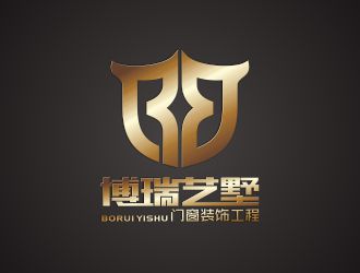 何嘉健的北京博瑞艺墅门窗装饰工程有限公司logo设计
