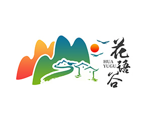 潘乐的花语谷logo设计