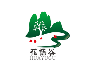 陈今朝的花语谷logo设计