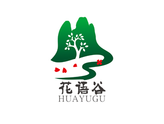 陈今朝的花语谷logo设计