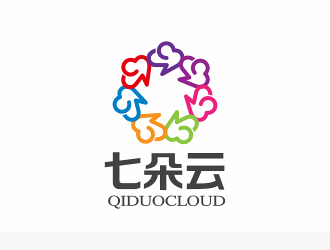 钟华的七朵云云元素字体logologo设计