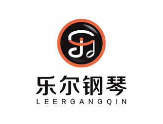 赵鹏 v的乐尔钢琴logo设计
