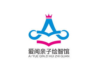 唐国强的爱阅亲子绘智馆logo设计