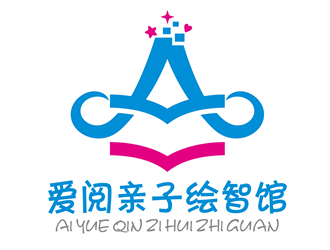 唐国强的爱阅亲子绘智馆logo设计