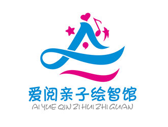 唐国强的爱阅亲子绘智馆logo设计