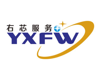 刘彩云的右芯服务logo设计
