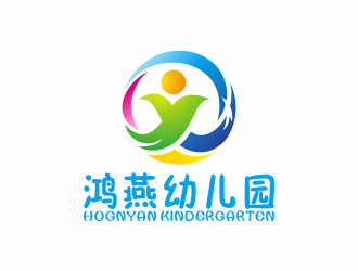 何嘉健的洪湖市燕窝镇鸿燕幼儿园园标logo设计