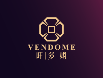 黄安悦的旺多姆酒店logo设计