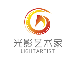 唐国强的光影艺术家影视平台logo设计
