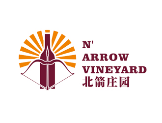 陈今朝的北箭庄园 N' ARROW   VINEYARDlogo设计