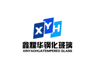 北京鑫耀华钢化玻璃有限公司logo设计