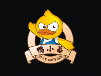 曾翼的鸭小弟卡通logo设计
