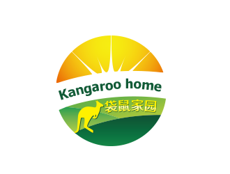 袋鼠家园 Kangaroo homelogo设计