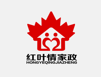 余亮亮的红叶情家政服务中心logo设计