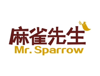 曾翼的麻雀先生logo设计