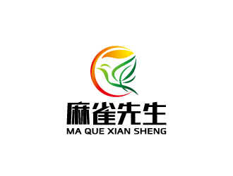 周金进的麻雀先生logo设计