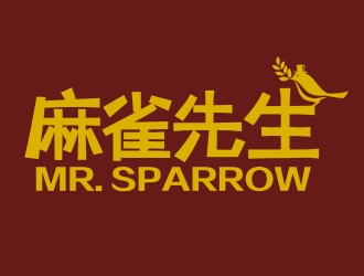 曾翼的麻雀先生logo设计