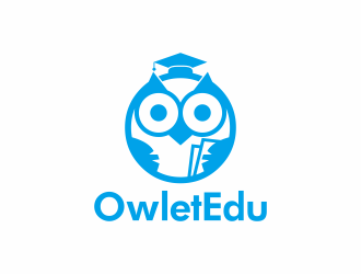何嘉健的OwletEdu 卡通猫头鹰logo设计
