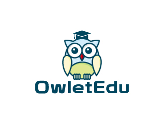 周金进的OwletEdu 卡通猫头鹰logo设计
