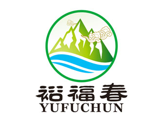 刘彩云的裕福春 茶叶logo设计