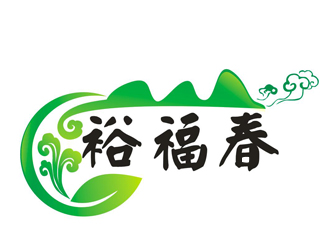 李正东的裕福春 茶叶logo设计