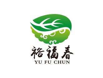 黄安悦的裕福春 茶叶logo设计